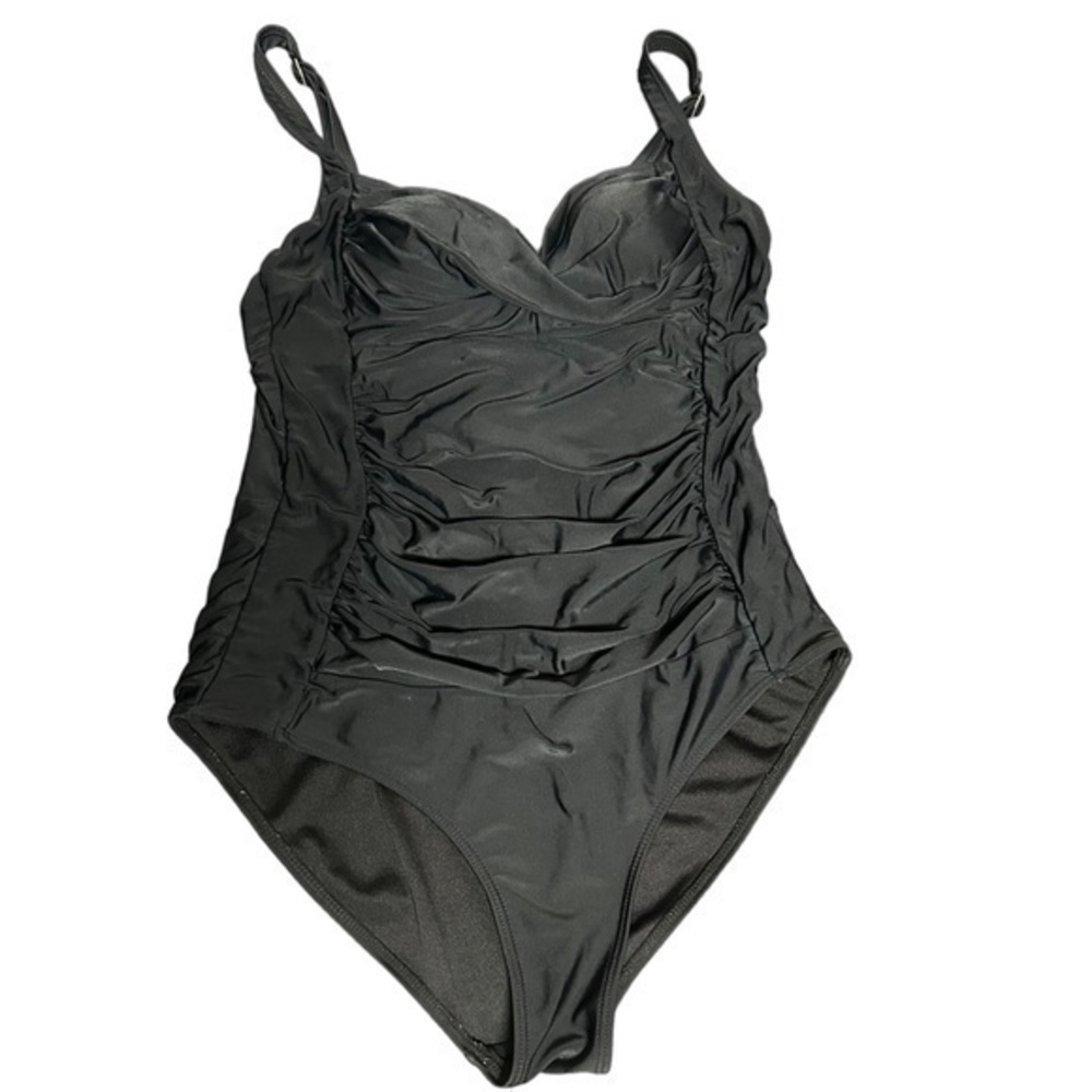Ekouaer Women's One Piece Swimsuit Ruched Tummy Control MED‎ Push Up Swi…